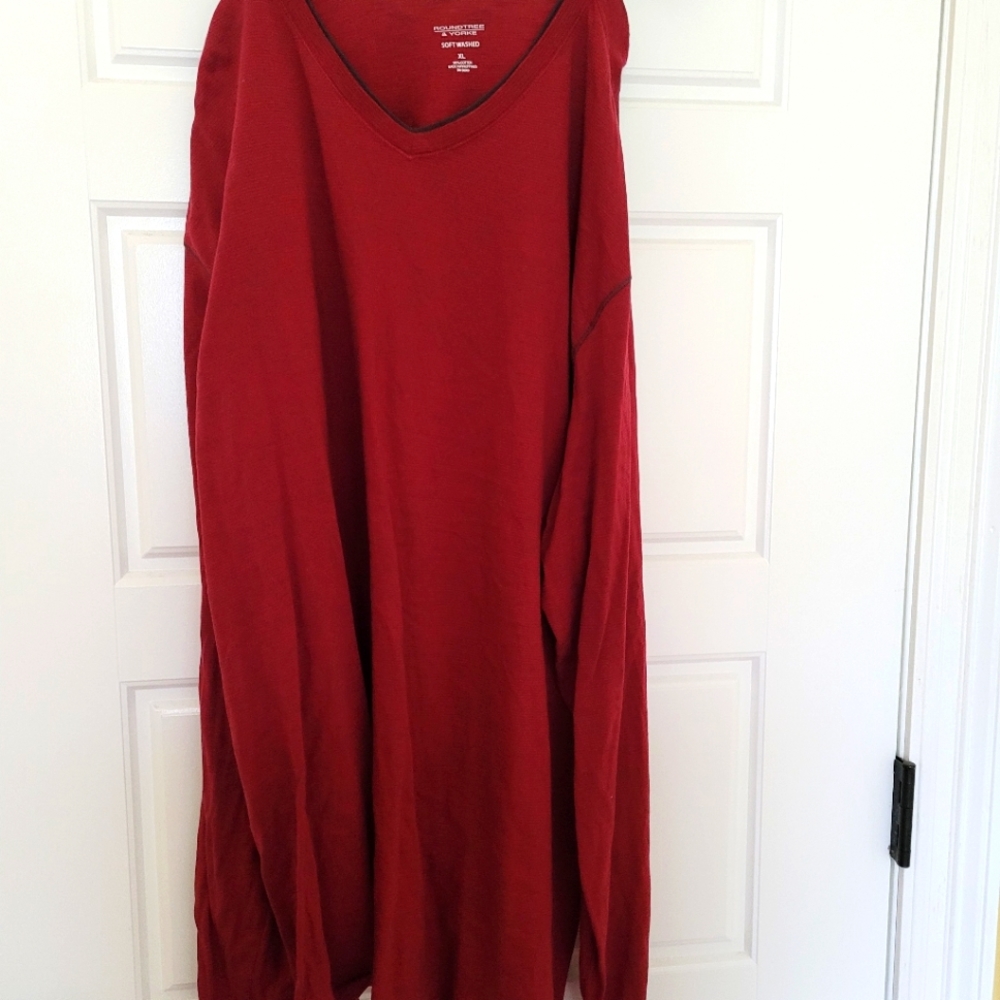Men's Red Long Sleeve Shirt